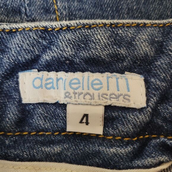 Danielle M & Trousers Denim Blue Jeans Made In USA Size 4 Skirt - Picture 6 of 7